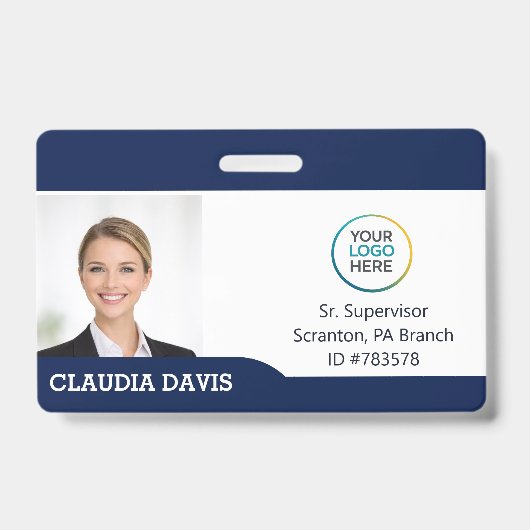 Custom Employee Photo ID Badge Ausweis (Vorderseite)