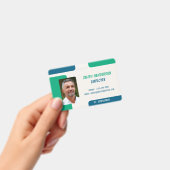 Custom Employee Photo ID Badge Card Ausweis (Handheld)