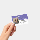 Custom Employee Photo Logo Bar Code Name Badge ID Ausweis (Handheld)