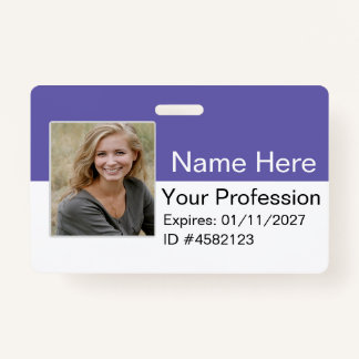 Custom Employee Photo Logo Bar Code Name Badge ID Ausweis