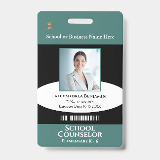 Custom Employee Photo Logo School Teacher ID Card Ausweis