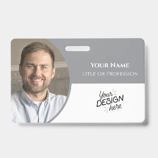 Custom Employee, Photo, Name, Title, Logo, Barcode Ausweis