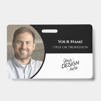 Custom Employee, Photo, Name, Title, Logo, Barcode Ausweis