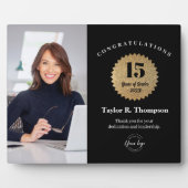 Custom Employee Recognition Photo 15 Year service Fotoplatte (Vorderseite)