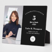 Custom Employee Recognition Photo 5 Year service  Fotoplatte (Seite)