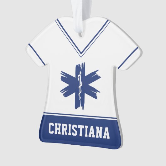Custom EMT EMS Paramedic First Responder Ornament (Vorderseite)