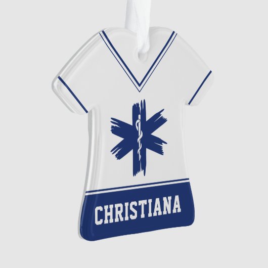 Custom EMT EMS Paramedic First Responder Ornament (Vorderseite)