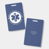 Custom EMT Symbol Emergency Medical Technician Ausweis (Vorder- & Rückseite)