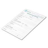 Custom Endodontic Consultation Form Notizblock (angewinkelt)