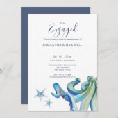 Custom Engagement Invitations Seaside Theme Einladung (Vorne/Hinten)