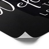 Custom Engagement Photo Welcome Sign Poster (Ecke)