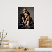 Custom Engagement Photo Welcome Sign Poster (Küche)