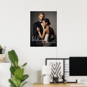 Custom Engagement Photo Welcome Sign Poster (Heimbüro)
