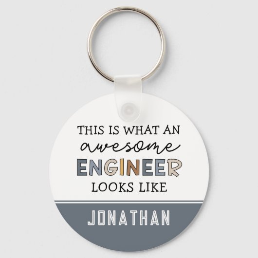 Custom Engineer Funny Phantastisch Engineer Schlüsselanhänger (Vorderseite)