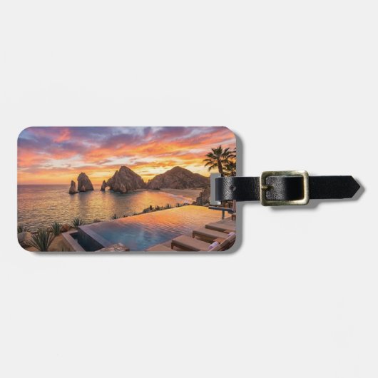 Custom Engineer Los Cabos Mexico Trip Luggage Tag Gepäckanhänger (Vorderseite horizontal)
