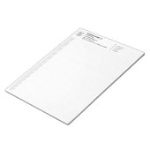Custom Engineering Graph Pad with Logo, Gray Grids Notizblock (angewinkelt)