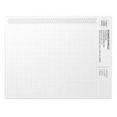 Custom Engineering Graph Pad with Logo, Gray Grids Notizblock (Vorderseite)