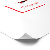 Custom England National Football Team Celebration Poster (Ecke)