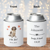 Custom English Spanel Pet Wedding Can Cooler Dosenkühler