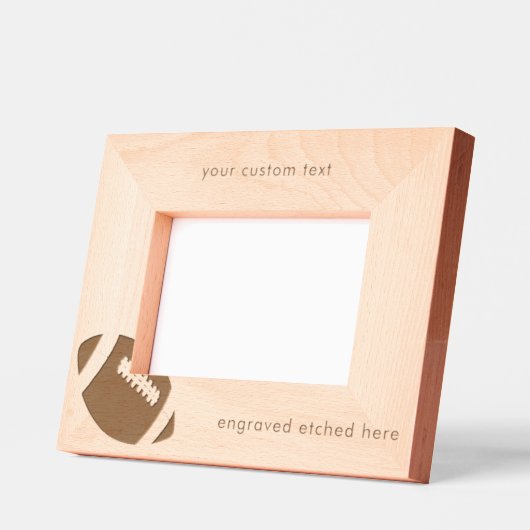 Custom Engraded Etched American Football Gridiron Geätzte Rahmen (Links)