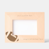 Custom Engraded Etched American Football Gridiron Geätzte Rahmen (Vorderseite)