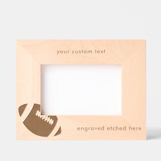 Custom Engraded Etched American Football Gridiron Geätzte Rahmen (Vorderseite)