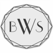 Custom Equestrier Monogram Horse Tack Trunk Aufkleber (Vorderseite)