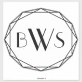 Custom Equestrier Monogram Horse Tack Trunk Aufkleber (Blatt)