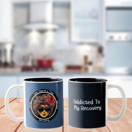 Custom Erholung Meilenstein Geschenk für sie - Pop Zweifarbige Tasse