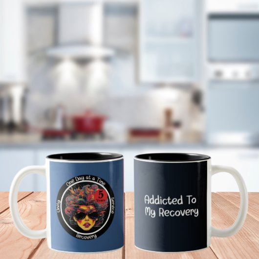 Custom Erholung Meilenstein Geschenk für sie - Pop Zweifarbige Tasse