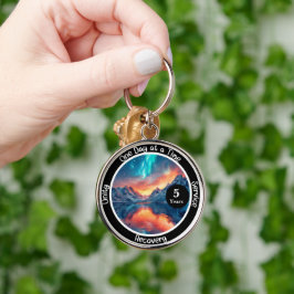 Custom Erholung Meilenstein Geschenk - Stille Schlüsselanhänger