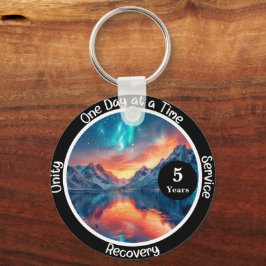 Custom Erholung Meilenstein Geschenk - Stille Schlüsselanhänger