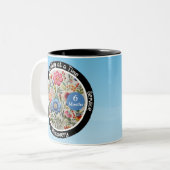 Custom Erholung Meilenstein Gift - Blumen Zweifarbige Tasse (Vorderseite Links)
