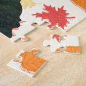 Custom Erntedank Truthahn Foto Saison zu gobben Puzzle (Seite)