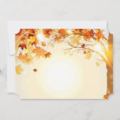 Custom Erntedank Turkey Invite Holiday Card Einladung (Rückseite)