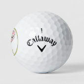 CUSTOM ERSTE GOLFBALL MIT SCANDINAVIANISCHEM HERZ (Logo)
