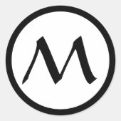 CUSTOM ERSTE KLASSIC ROUND STICKER (Vorderseite)