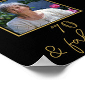 CUSTOM ERWACHSENER BIRTHDAY POSTER 70. GEBURTSTAG (Ecke)