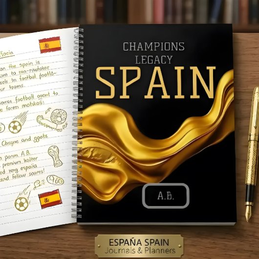 Custom España Workspace QR Code | Champions Legacy Notizblock