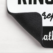 Custom essen Schlaf Ringette Wiederholung Ringette Mousepad (Ecke)