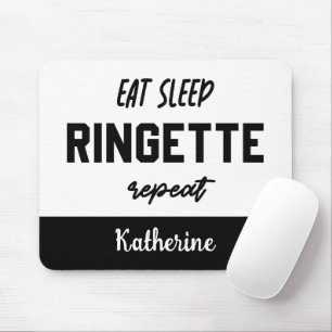 Custom essen Schlaf Ringette Wiederholung Ringette Mousepad