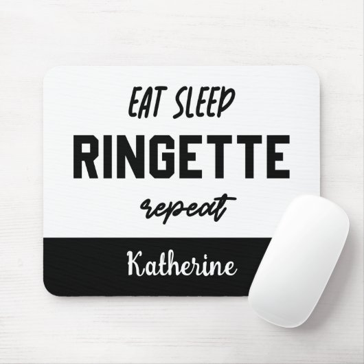 Custom essen Schlaf Ringette Wiederholung Ringette Mousepad (Mit Mouse)
