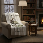 Custom "Established 1979" Watercolor Moose Sherpa Sherpadecke