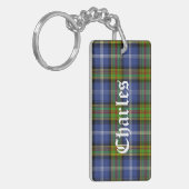 Custom Estes Family Tartan Karierte Schlüsselkette Schlüsselanhänger (Vorderseite links)