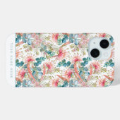 Custom Eukalyptus Blue and Pink Grevillea Case-Mate iPhone Hülle (Rückseite (Horizontal))