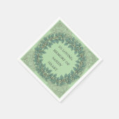 Custom Eukalyptus Funeral - Elegantes Memorial Serviette (Ecke)