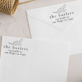 Custom Eukalyptus Wood Rücksendeadresse Briefmarke Gummistempel