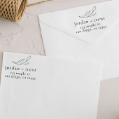 Custom Eukalyptus Wood Rücksendeadresse Briefmarke Gummistempel