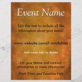 Custom Event Burnt Energy Flyer (Hinten)