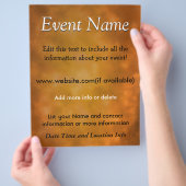 Custom Event Burnt Energy Flyer (Hand)